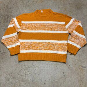 Vintage Andrew Mac Sweater Womens Medium Yellow Pullover